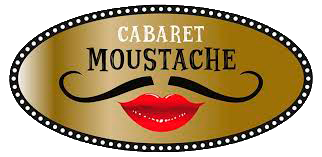 logo cabaret moustache fond blanc